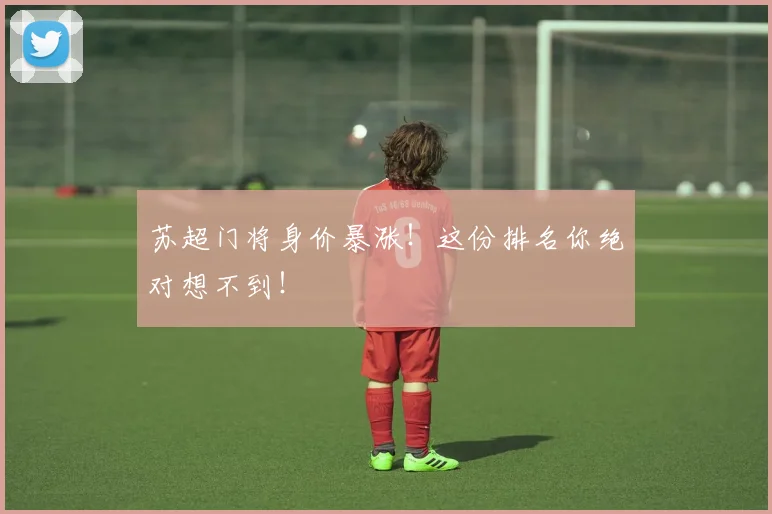 苏超门将身价暴涨！这份排名你绝对想不到！